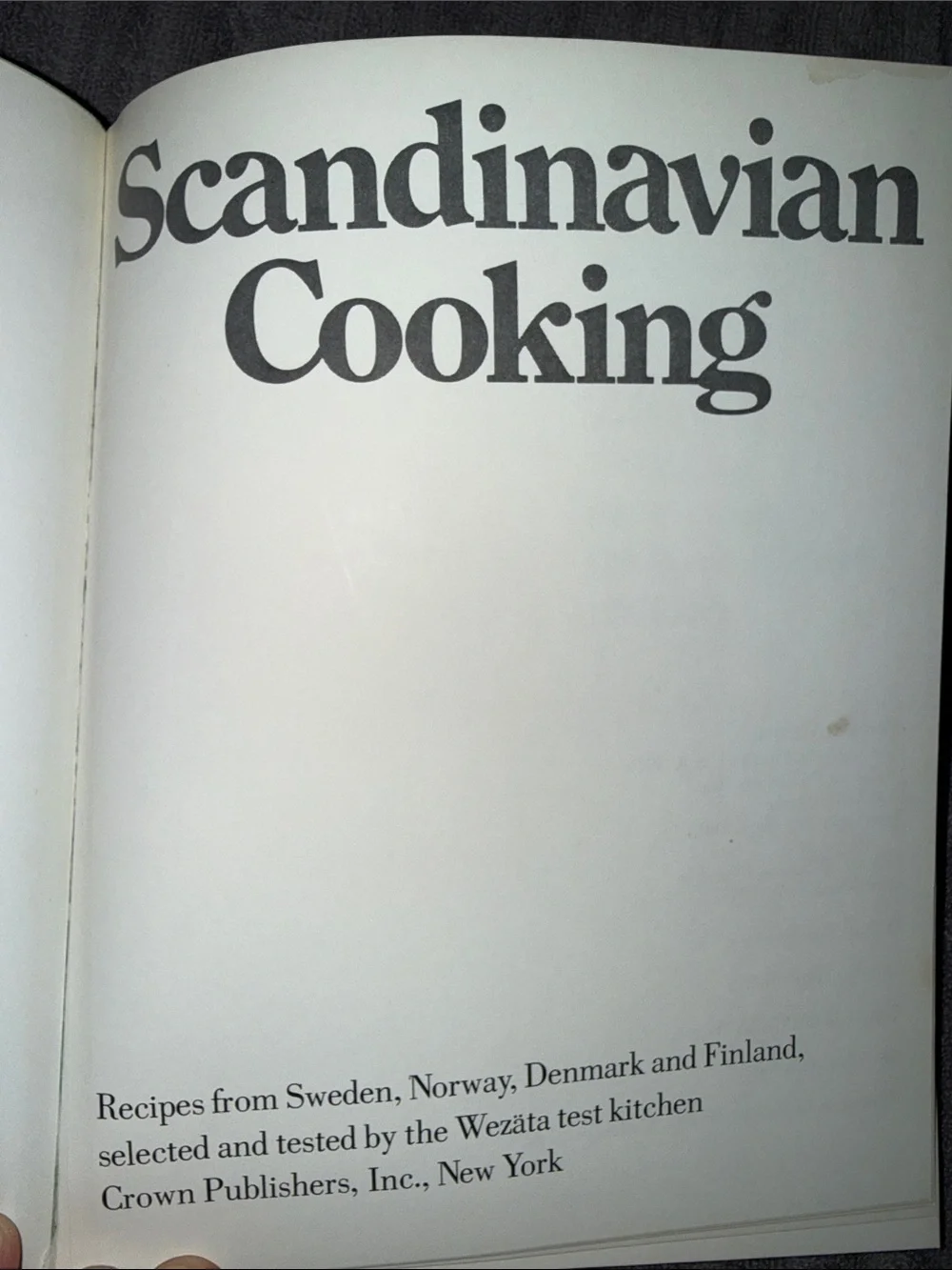 Scandinavian Cooking Cookbook